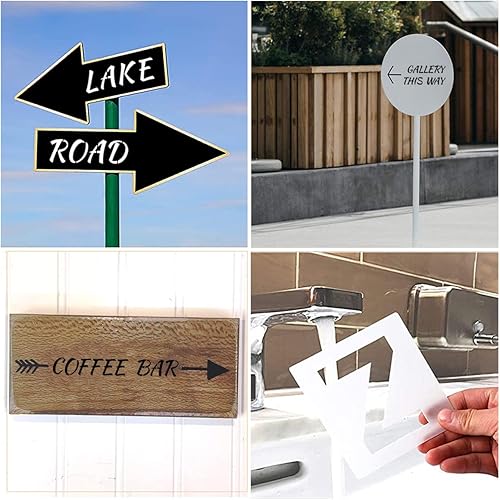 Miniatura 4 de Plantillas de letras del alfabeto de 5 pulgadas para pintar, paquete de 70 plantillas de letras y números con letreros para pintar sobre madera,