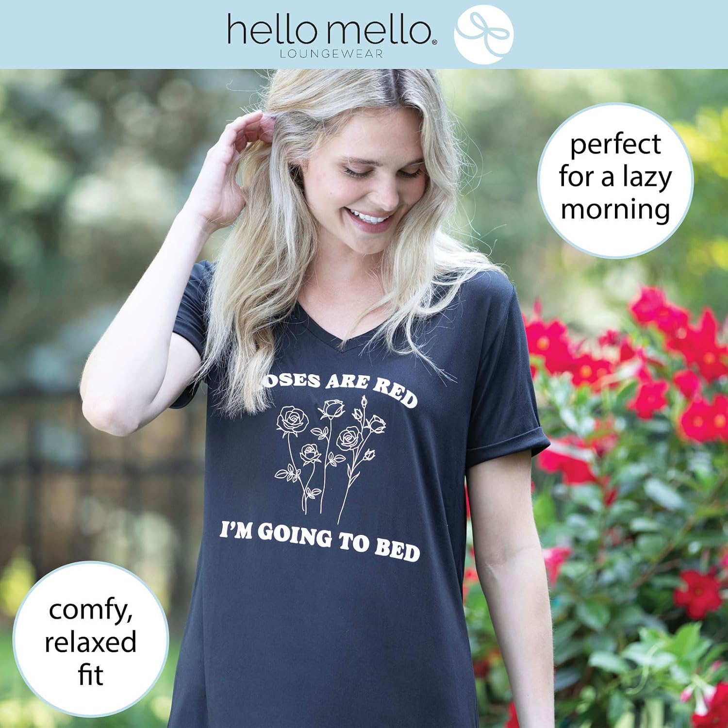 Hello Mello V-Neck Sleep Shirt image 5