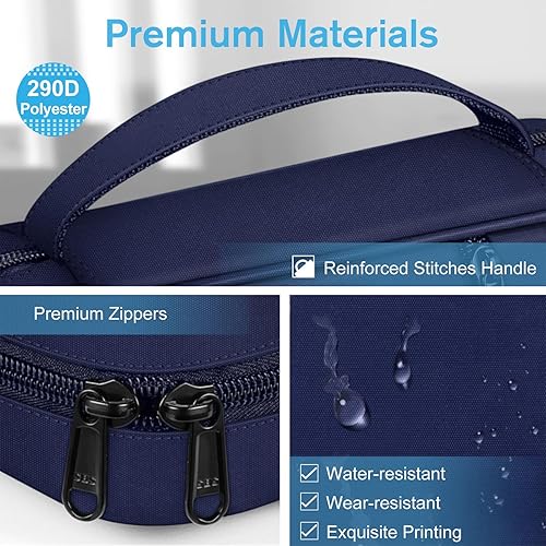 Miniatura 34 de FINPAC Funda para la Biblia, funda de transporte para libros, bolsa protectora para la Biblia con asa y bolsillo con cremallera, regalo para madre