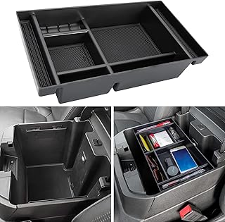 PIMCAR Center Console Organizer Compatible with 2020 2021 Chevy Silverado/GMC Sierra 1500/2500 HD/3500 HD Accessories and 2019 Chevy Silverado 1500/GMC Sierra 1500 - Full Console w/Bucket Seats ONLY