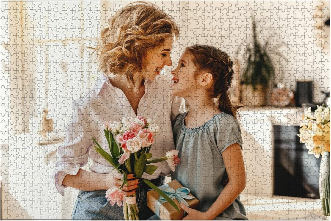 EAQ Personalized Puzzle Custom Puzzle 300/500/1000 Pieces from Photo Custom Jigsaw Puzzle for Adult and Kids Family, Wedding, Graduation, Gift