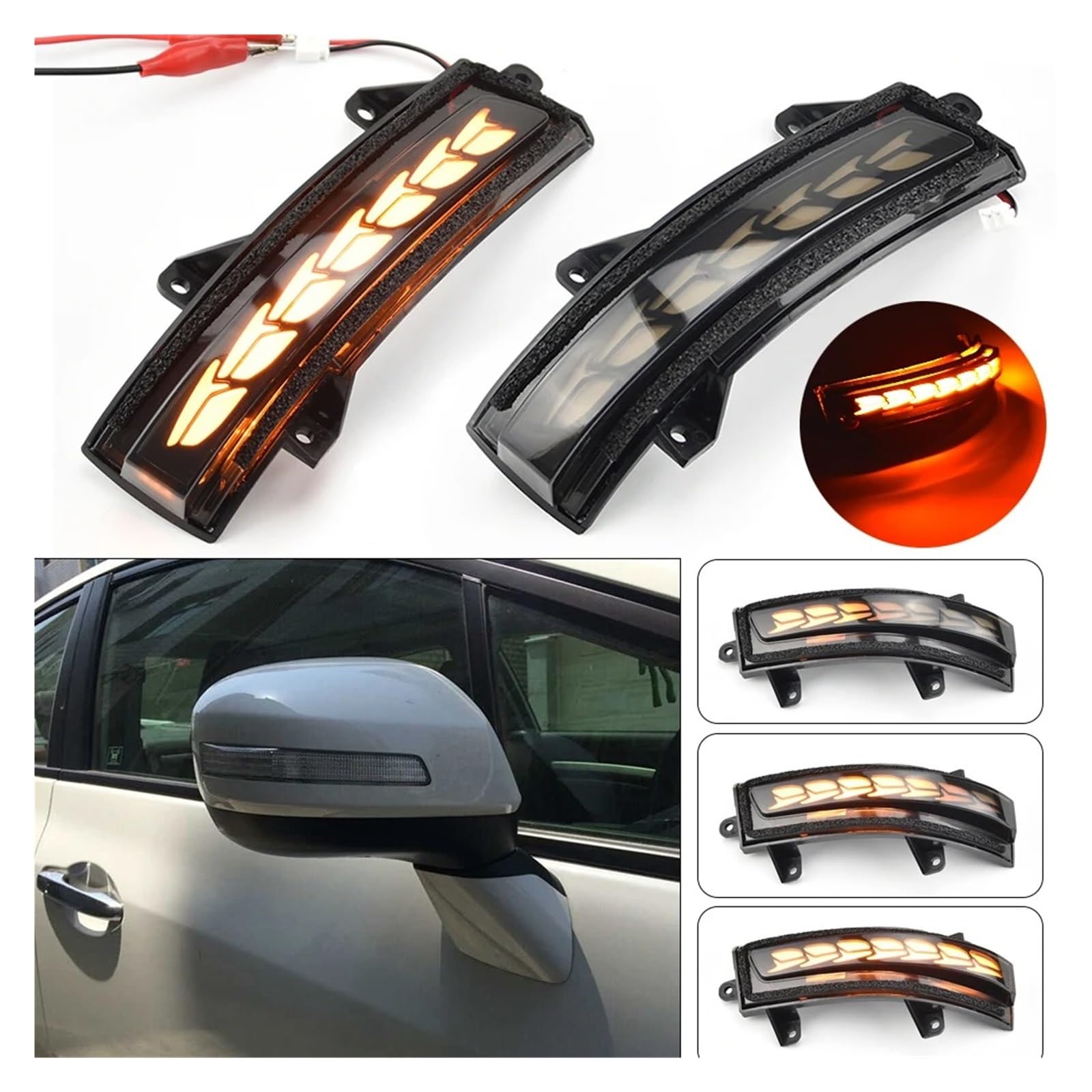 Coche Luces Intermitentes Laterales Luz LED Señal Giro Dinámica Espejo Retrovisor Coche para Civic 9th. Jade Crider City 2009 2010 2011 2012 2013 2014 2015 2016 2017