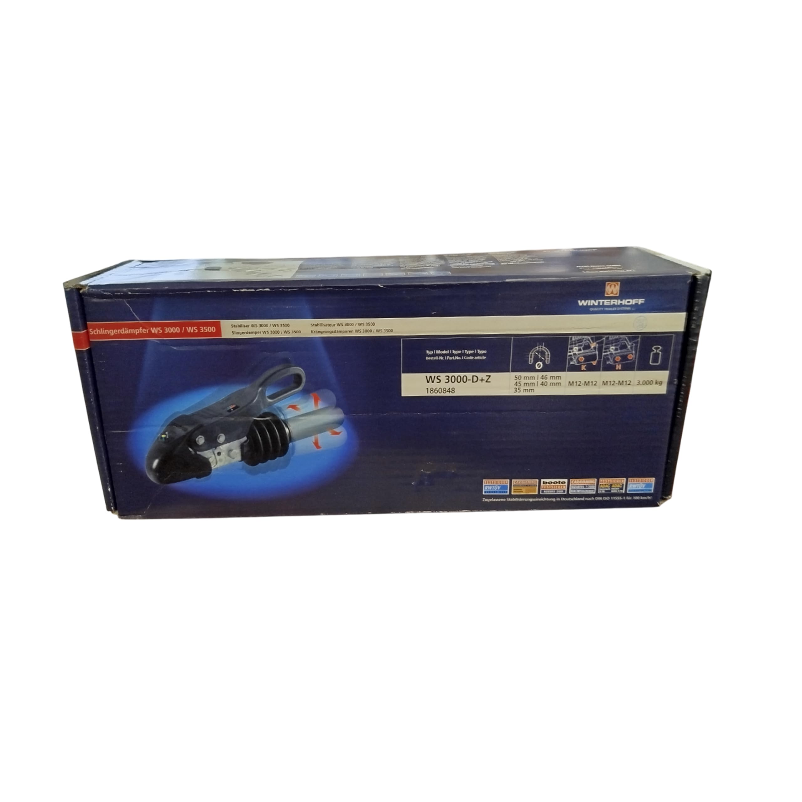 Generisch Winterhoff Antischlingerkupplung WS 3000 D+Z Wohnwagen Trailer Anhänger AKS 3004