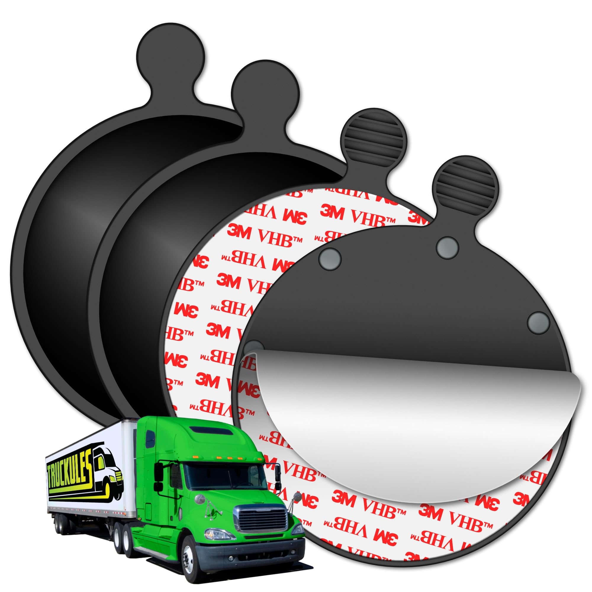 4 pcs Heavy Duty Dashboard Pad Mounting Disk for Semi Trucks 4 5 114 3 mm Adhesive Disc