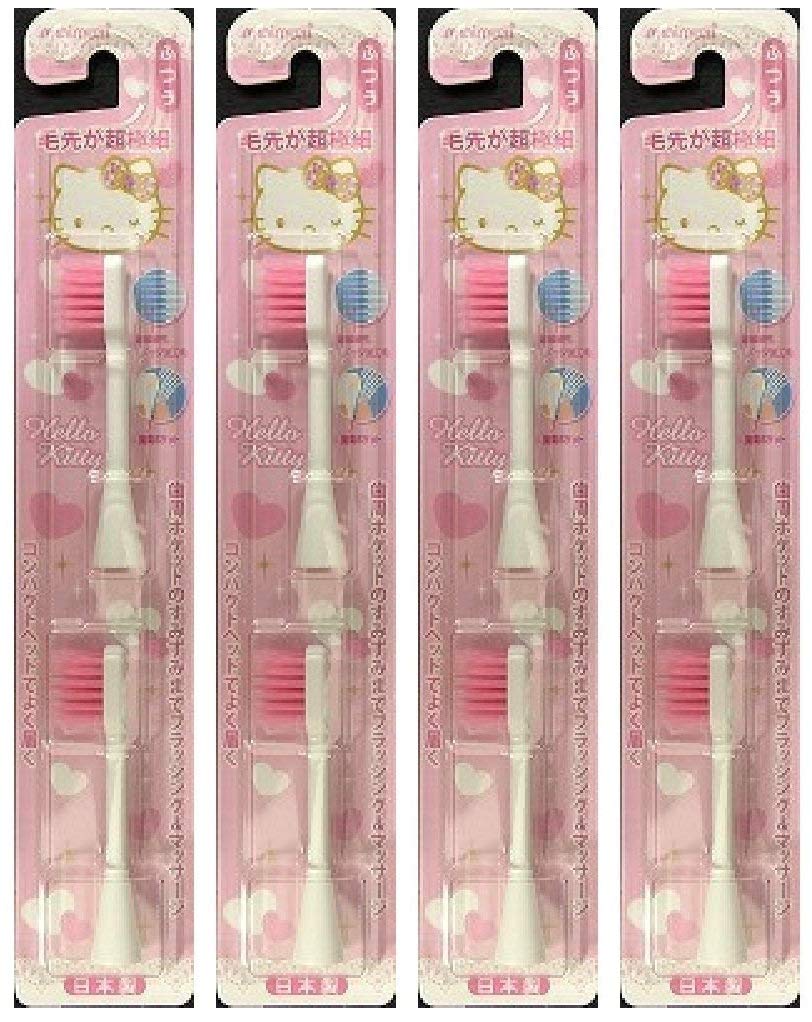 【まとめ買い】ミニマム ハピカ 替歯ブラシ 超極細 ピンク 2個入り×4個