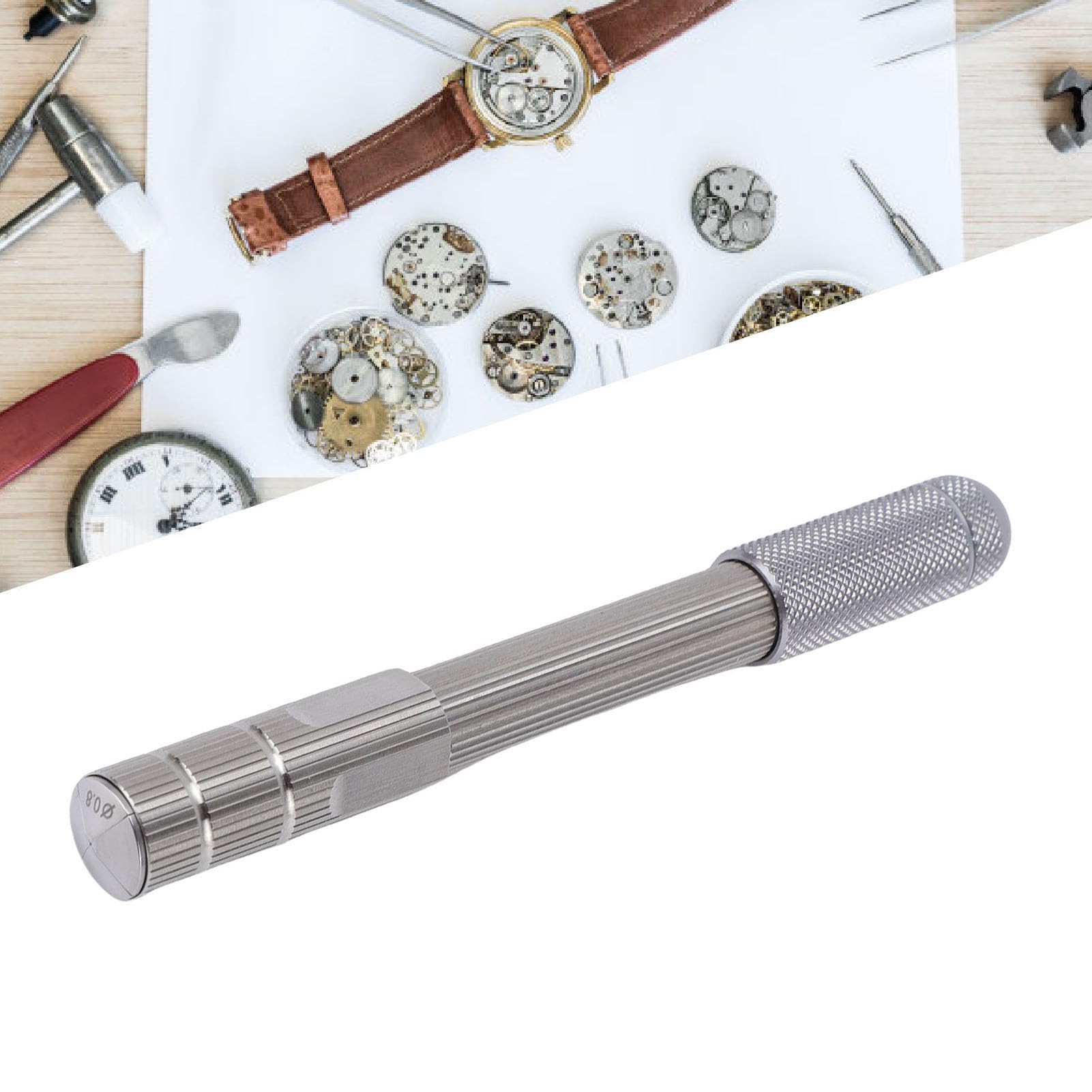 Domary Manual Pin Vise Ergonomic Design Hand Drill for Watchmaking and
