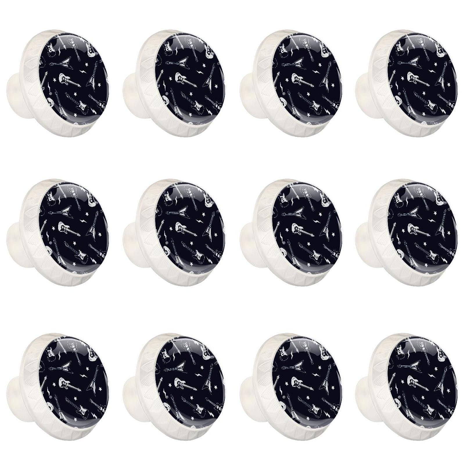 Boutons décoratifs ronds guitare pour meuble de cuisine et commode