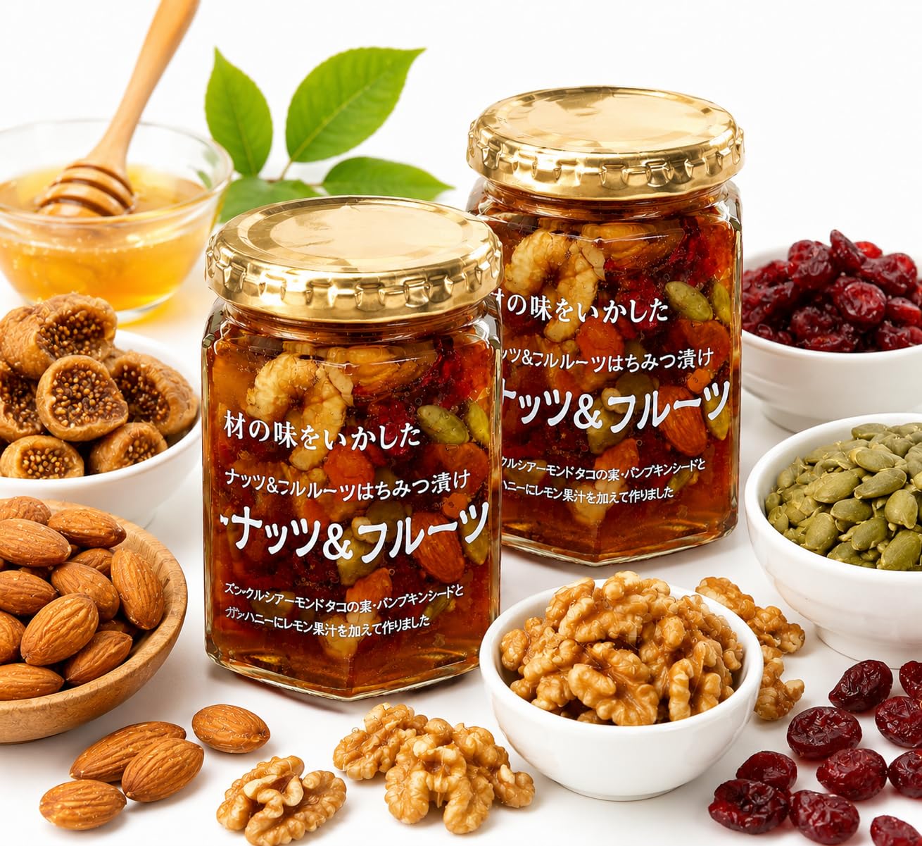 Amazon | 【ツルヤオリジナル】 ナッツ＆フルーツ はちみつ漬け 155g×2