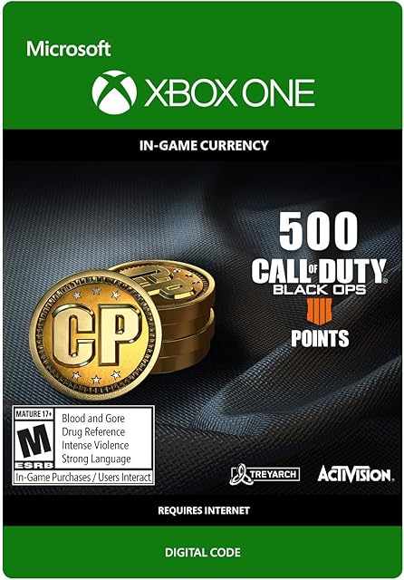 Call of Duty: Black Ops 4 - COD Points - 500 CP - [Xbox One Digital Code]