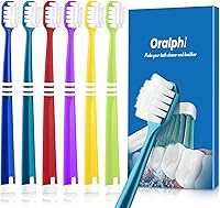 Vista 10 de Cepillo de dientes extra suave para encías sensibles, cepillo de dientes de cabeza compacta con cerdas suaves con 10000 cerdas micro nano suaves