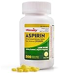 TIME-Cap Labs 500 Tablets Low Dose Aspirin 81mg Enteric Coated - NSAID Pain Reliever & Fever Reducer for Adults, Helps with Minor Aches, Headaches, Muscle Pain, Toothaches, and Joint Discomfort