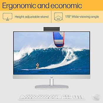 HP All-in-One PC 13th Gen Intel Core i5 27 inch(68.6cm) FHD 16GB