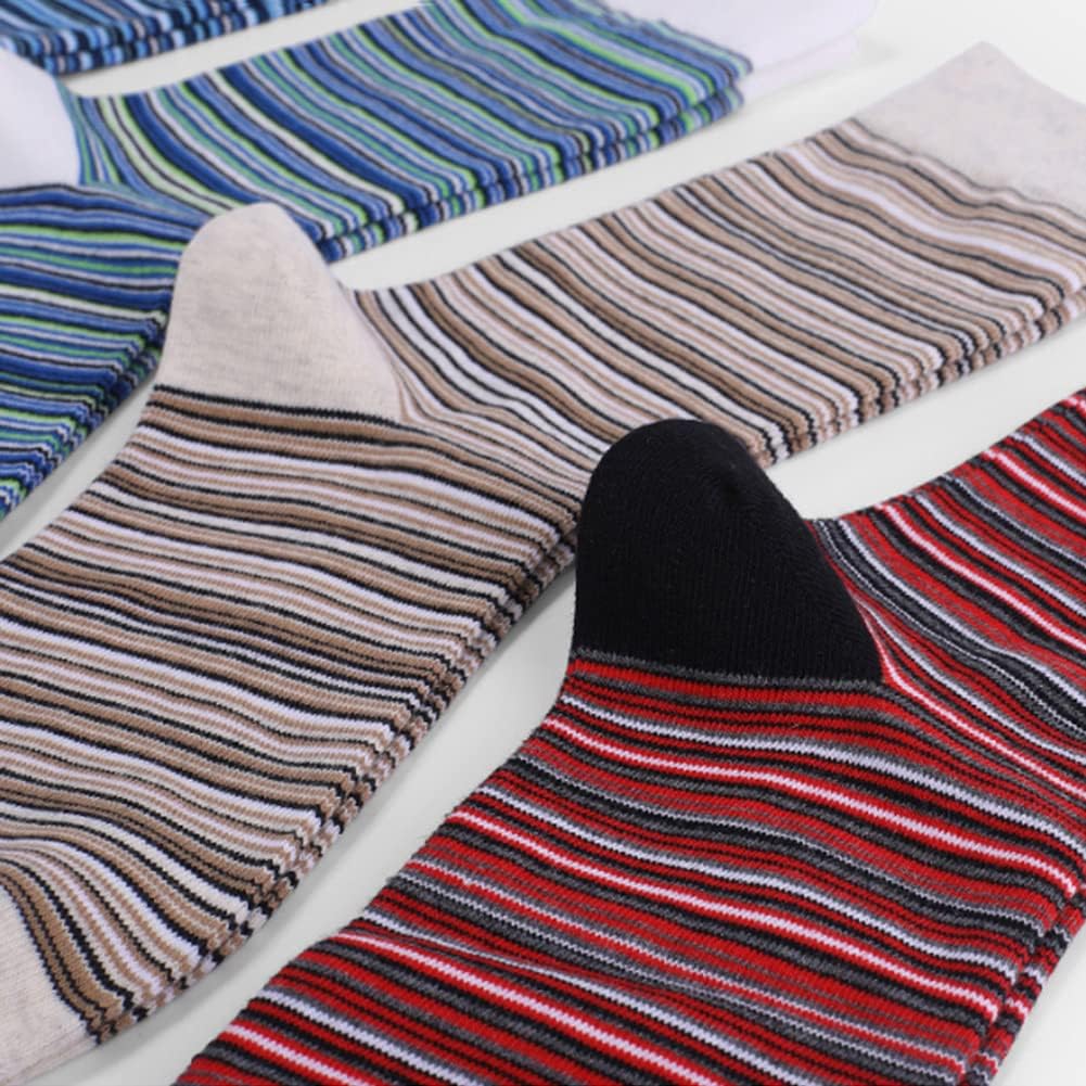 DRASEX Men's Dress Socks Funky Colorful Pattern Cotton Novelty Casual Crew Socks - Image 6