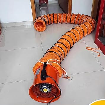 YLLFFLL Pvc Flexible Ducting Hose Transition Duct, 2 3 5 10m Long Hvac Duct For Blower Exhaust Fan, Commercial Heavy-Duty Air Ducting For Bathroom Workshop, CustomDia-200mm7 7/8",L-10m32ft