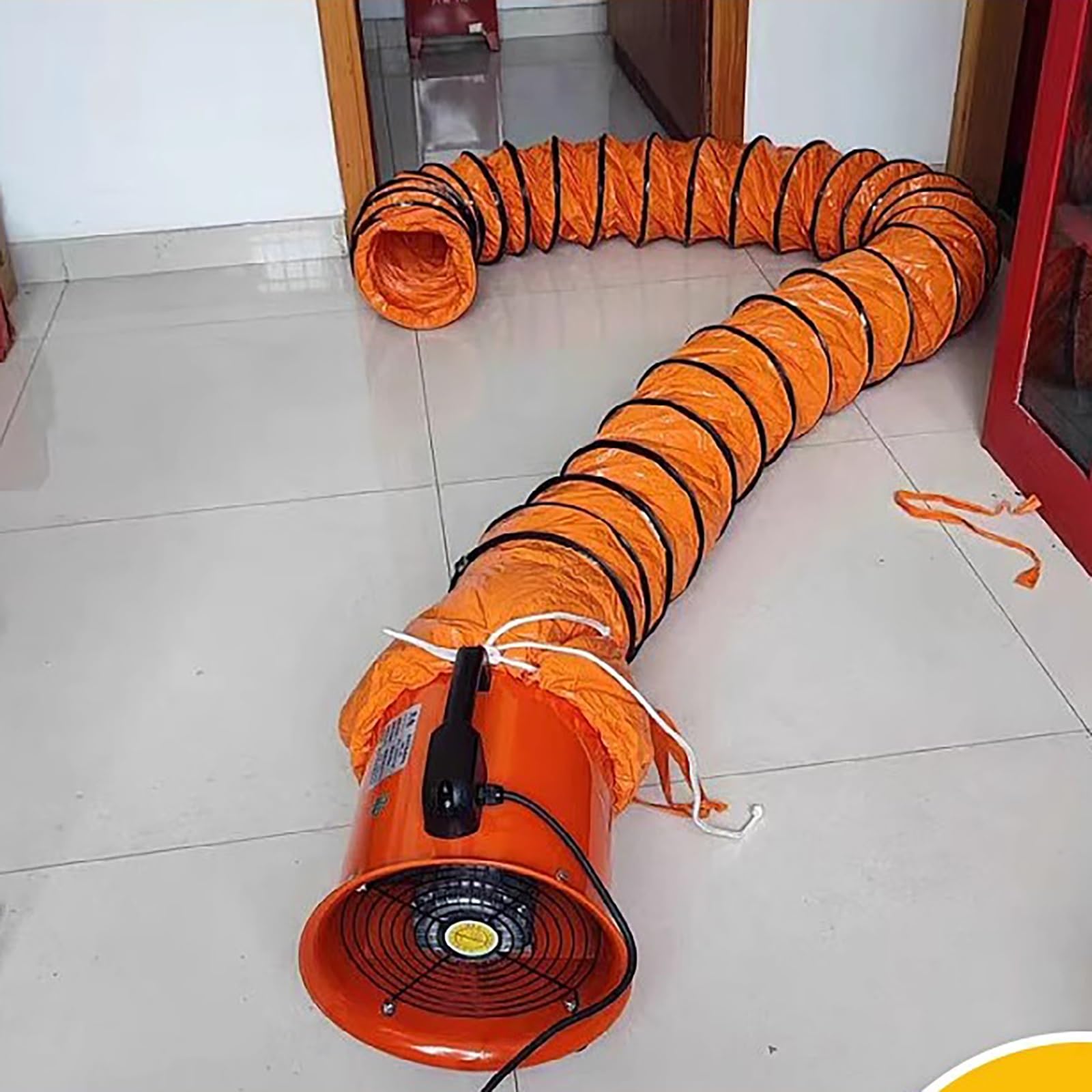 Tuyau flexible et robuste pour CVC, 200 mm de diamètre, 2 à 10 m de long, idéal pour les ventilateurs d'échappement, solution de ventilation de qualité commerciale