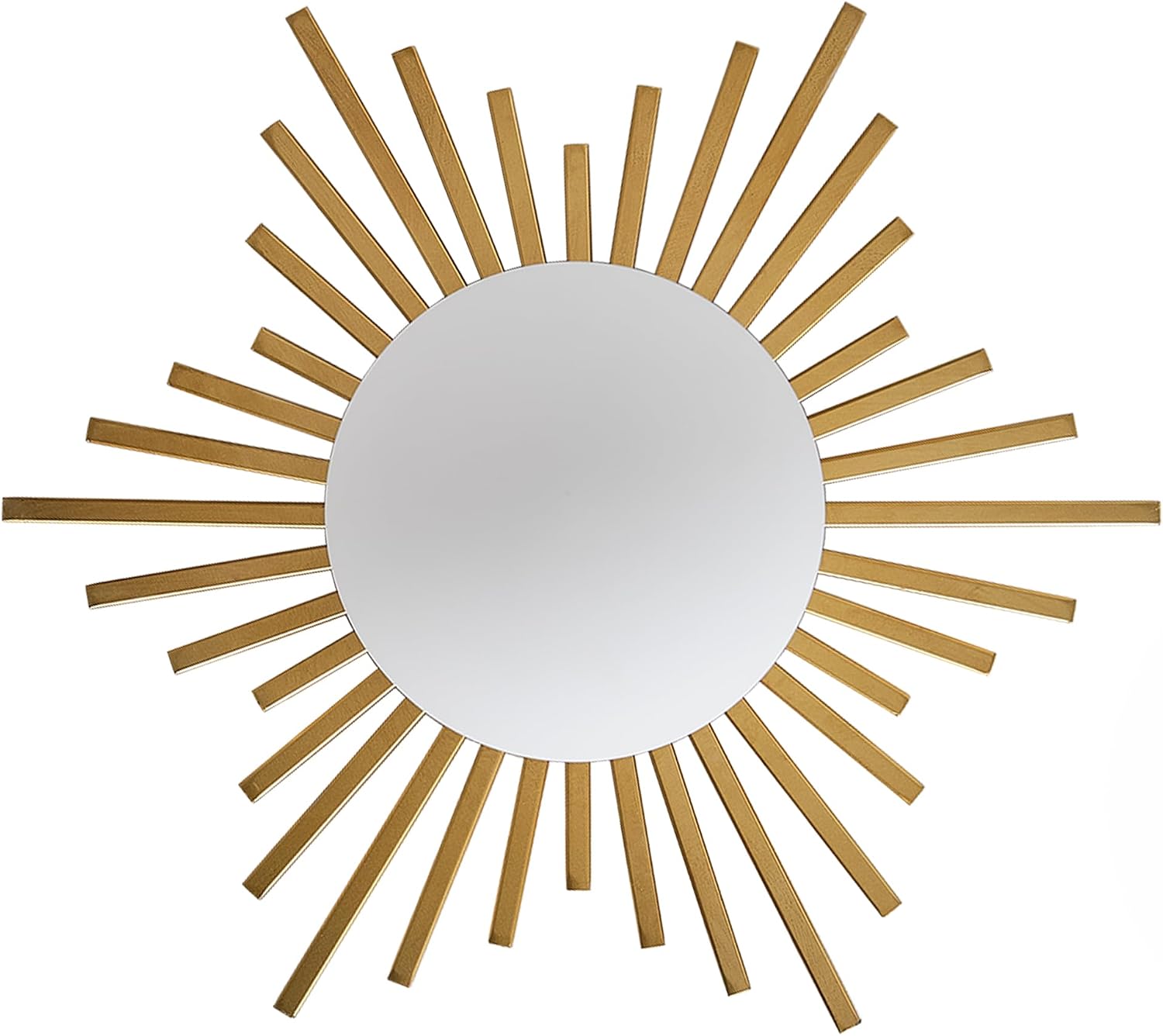 Sunburst Gold Semi-Flush Ceiling Light – Exotic Retro Metal Radiant Design with Globe Shade, Minimalist Chandelier for Living Room, Bedroom, Hallway, Dining Room