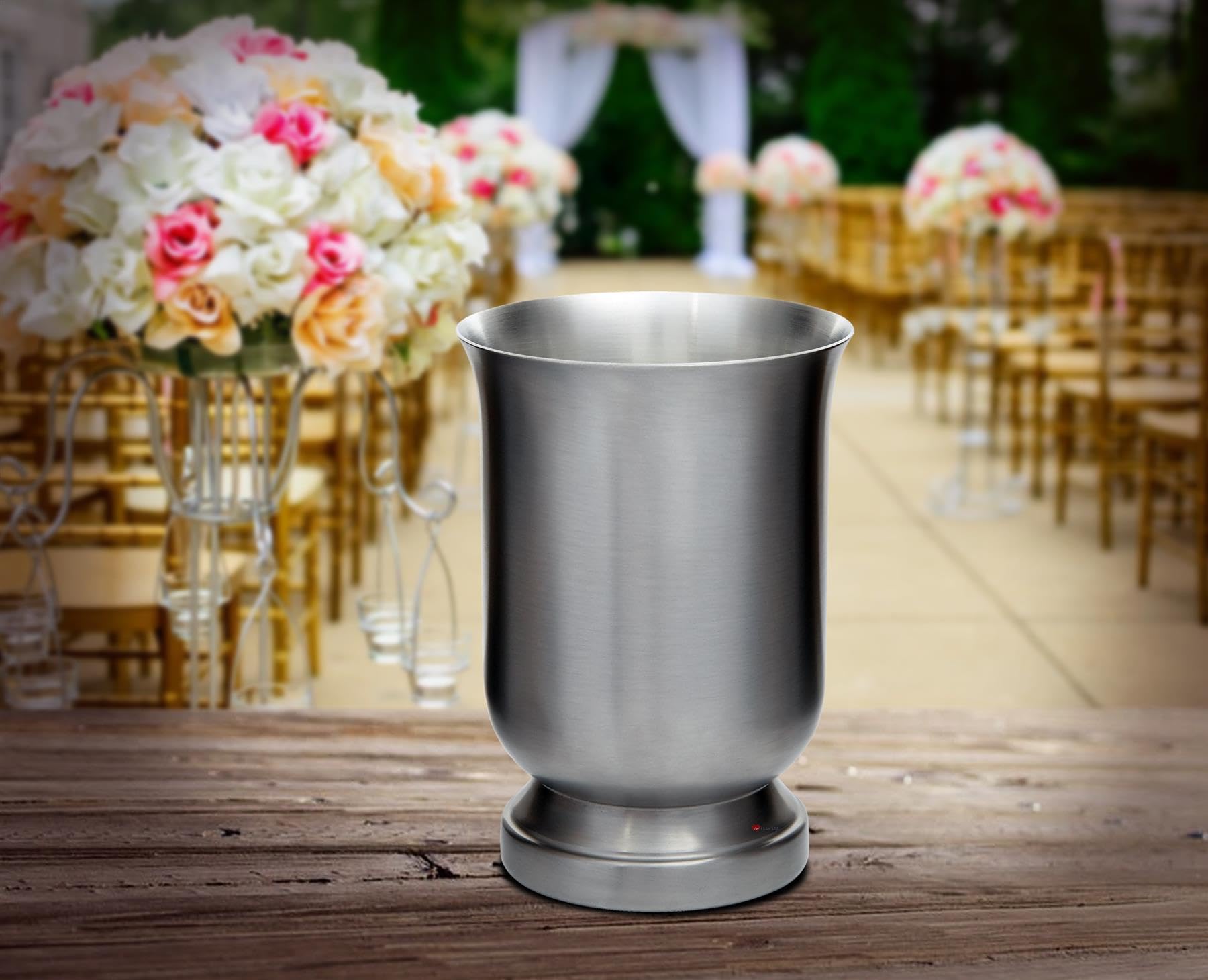 I LUV LTD Peltro Medievale Potabile Tazza 6.5 pollici Calice Antico Fine Perfetto per L'incisione