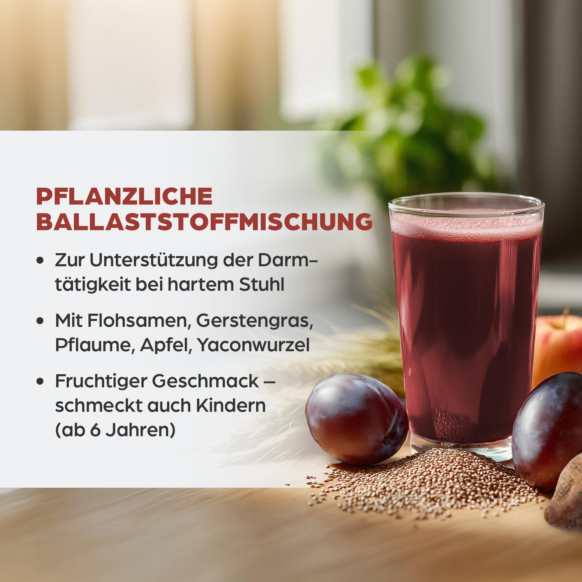 Dr. Böhm Darm aktiv: Zur Unterstützung bei Verstopfung und hartem Stuhl, Pflanzliche Ballaststoffe für Erwachsene & Kinder, mit Flohsamen & Kümmel, 20 Sachets