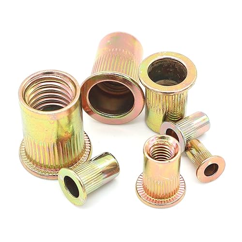 Miniatura 3 de 516 "-18 tuercas remaches chapados en zinc de acero al carbono roscado tuerca de inserción Nutsert remaches, 50 piezas