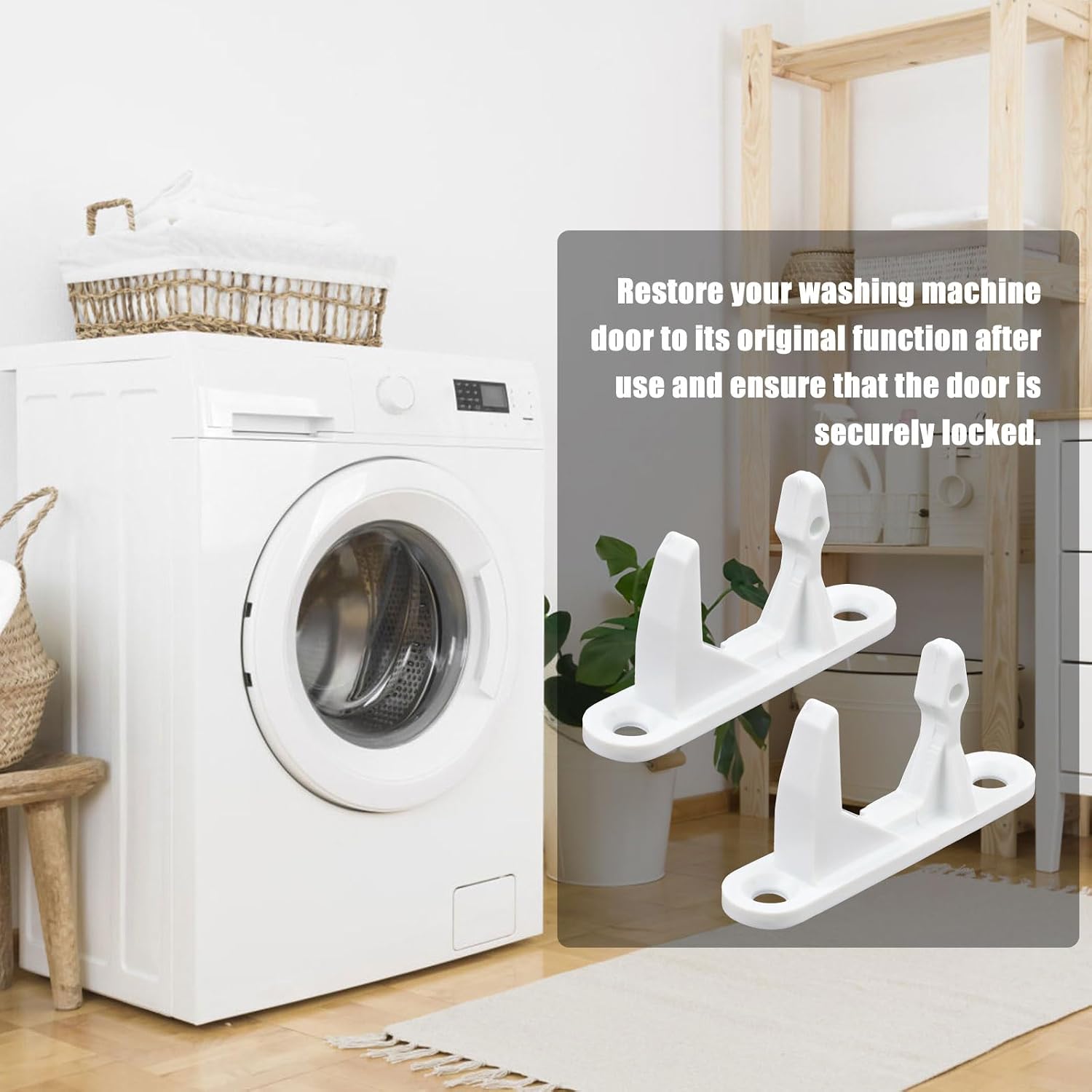 10pcs 131763310 Washer Door Striker Replacement, Washer Door Latch Washer Door Lock Part Accessories Replace 131763300 AP3580441 PS890617 for Frigidaire Affinity Washing Machine