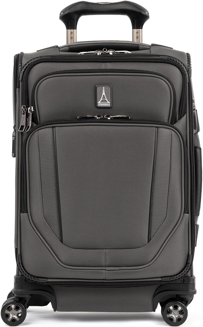  | Travelpro Crew Versapack Softside Expandable Spinner Wheel Luggage, Titanium Grey, Carry-On 20-Inch | Carry-Ons