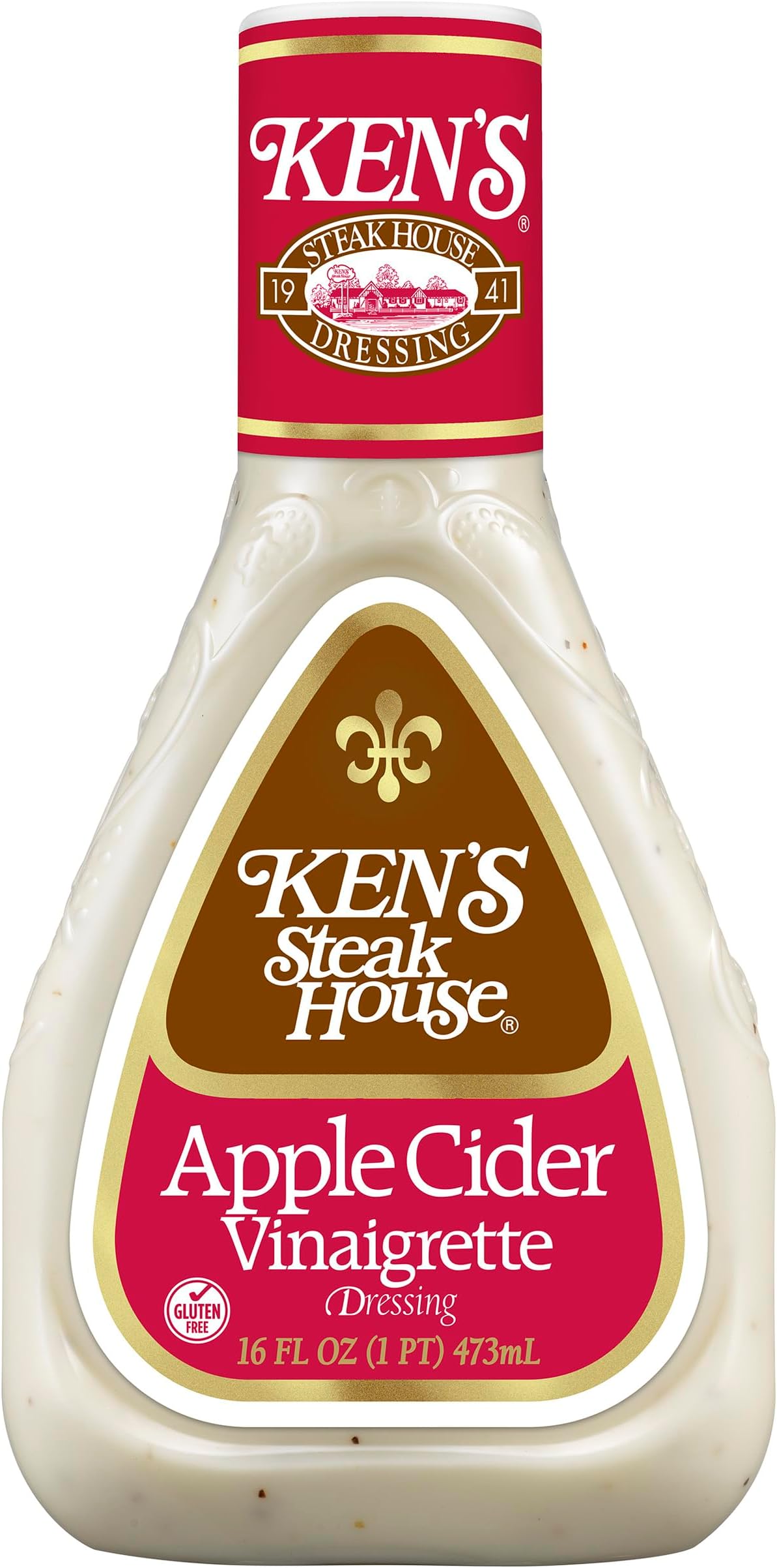 Ken's Steak House Apple Cider Vinaigrette,16 oz (Pack- 1)