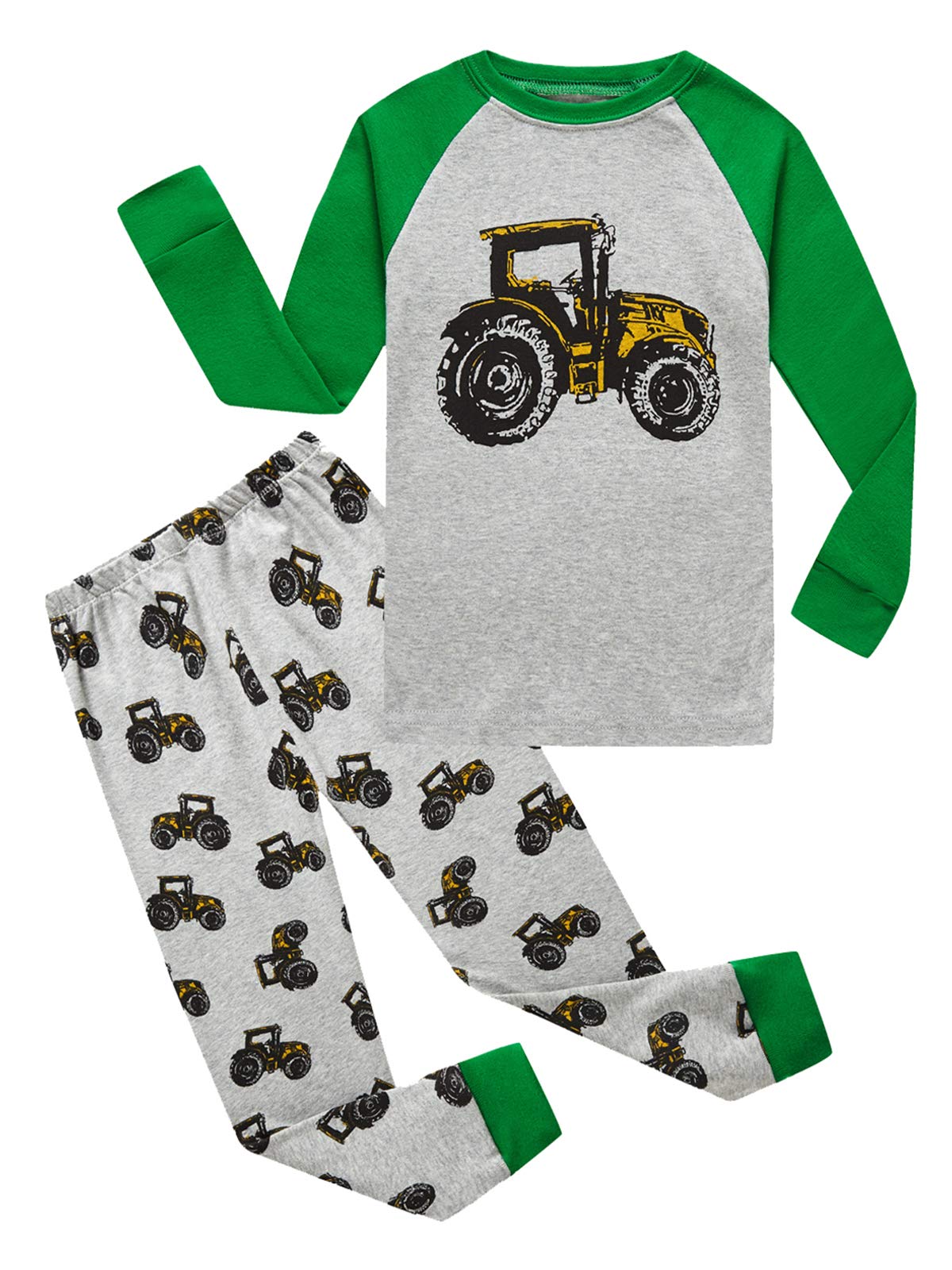 Family Feeling Kids &amp; Toddler Boys Pajamas 2 Piece Pjs Set 100% Cotton Sleepwear