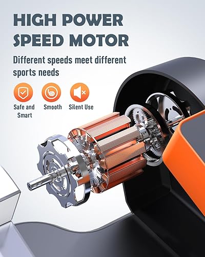 Miniatura 3 de Under Desk Elliptical Machine, Ellipse Leg Exerciser for Seniors with 12 Adjustable Speed, Quiet & Portable Electric Machine Seated Pedal Exerciser