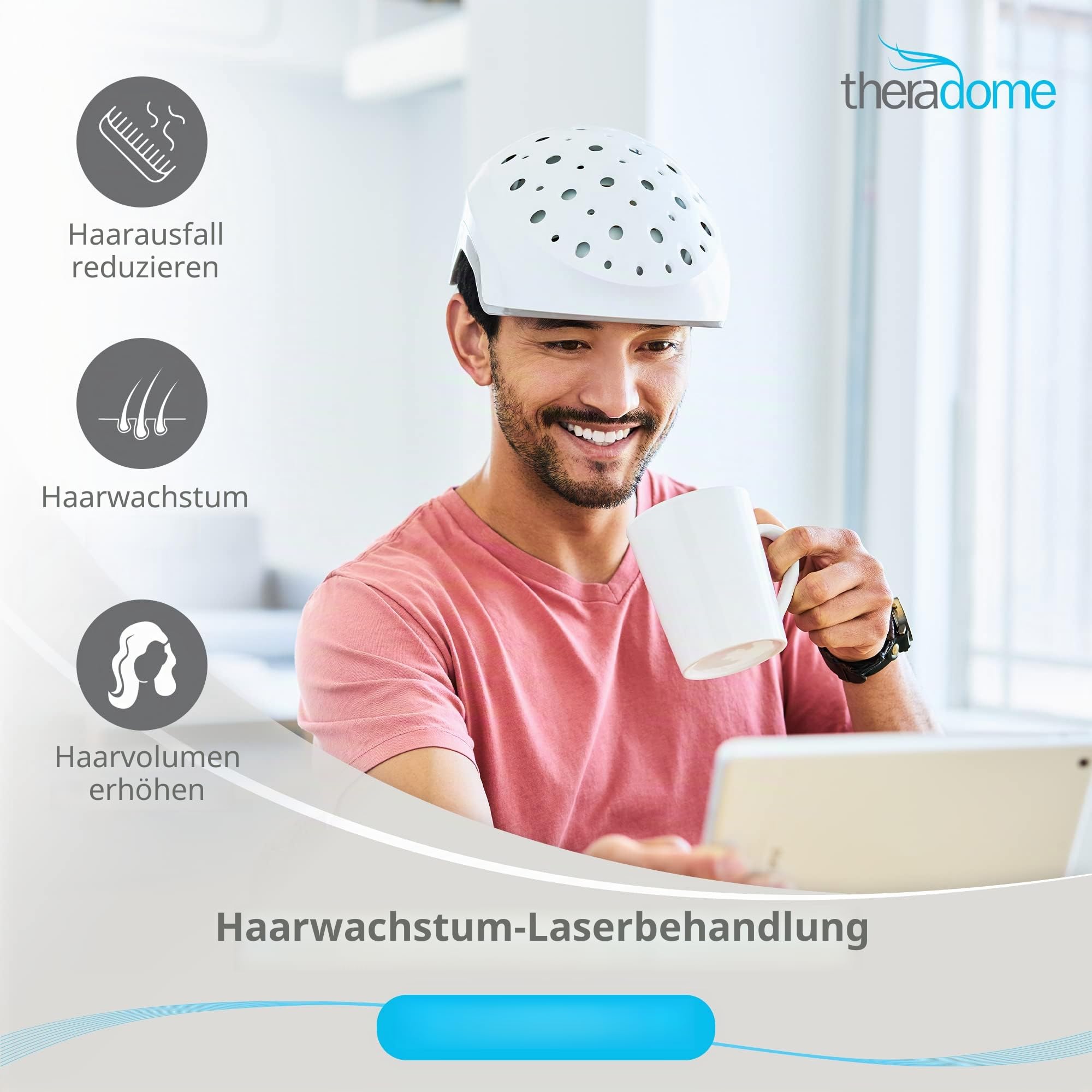 Theradome EVO LH40 Laserhelm für Haarausfall-Behandlungen für Männer und Frauen. (LH40 EVO)