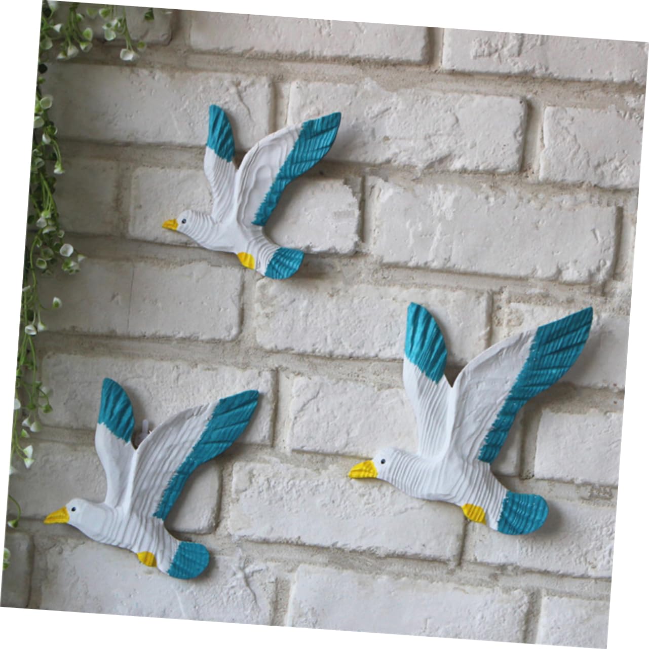 STOBAZA 6 Piezas decoración del hogar decoraciones para el hogar placas de pared de gaviota aves marinas náuticas decoracion marinera decoración mediterránea decoraciones mediterráneas