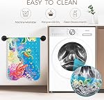 SHUCHING Sea Turtle Baby Bathtub Mat Non-Slip for Boy and Girl, Extra Long Kid Shower Mat Anti Mold, Machine Washable, 100x40cm