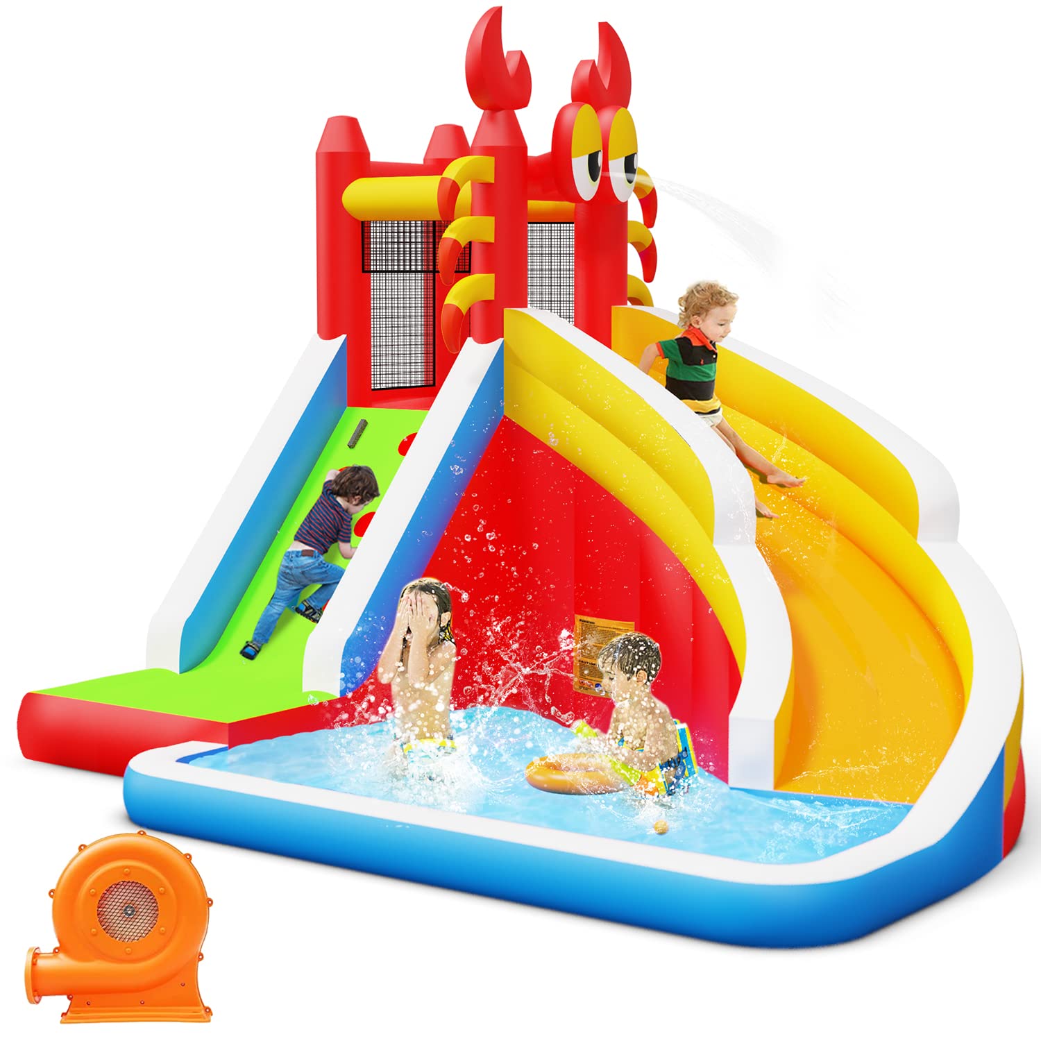 Buy Step4Fun Crab Inflatable Bounce House,Inflatable Water Slide Park