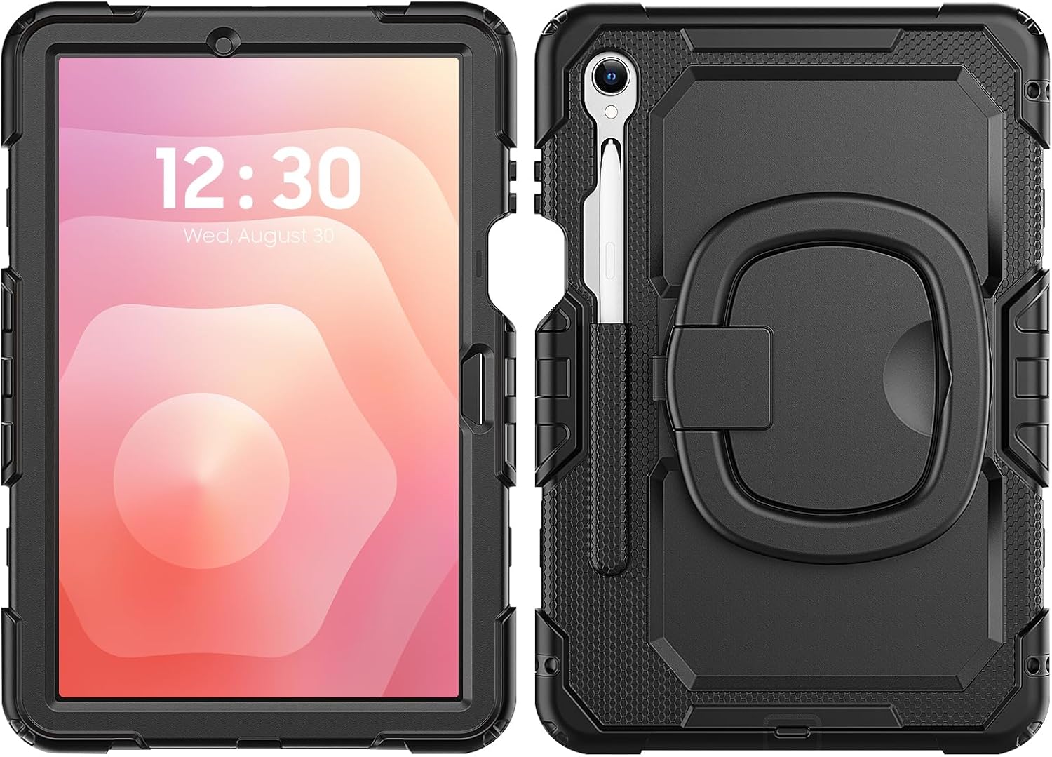 Tablet Case Compatible with Samsung Galaxy Tab S11 11 Inch 2025 SM-X730 X736B with Screen Protector,Heavy Duty Shockproof Protective Case with Shoulder Strap,360 Rotating Stand Cover(Black) Tablet Case Compatible with Samsung Galaxy Tab S11 11 Inch 2025 SM-X730 X736B with Screen Protector,Heavy Duty Shockproof Protective Case with Shoulder Strap,360 Rotating Stand Cover(Black)