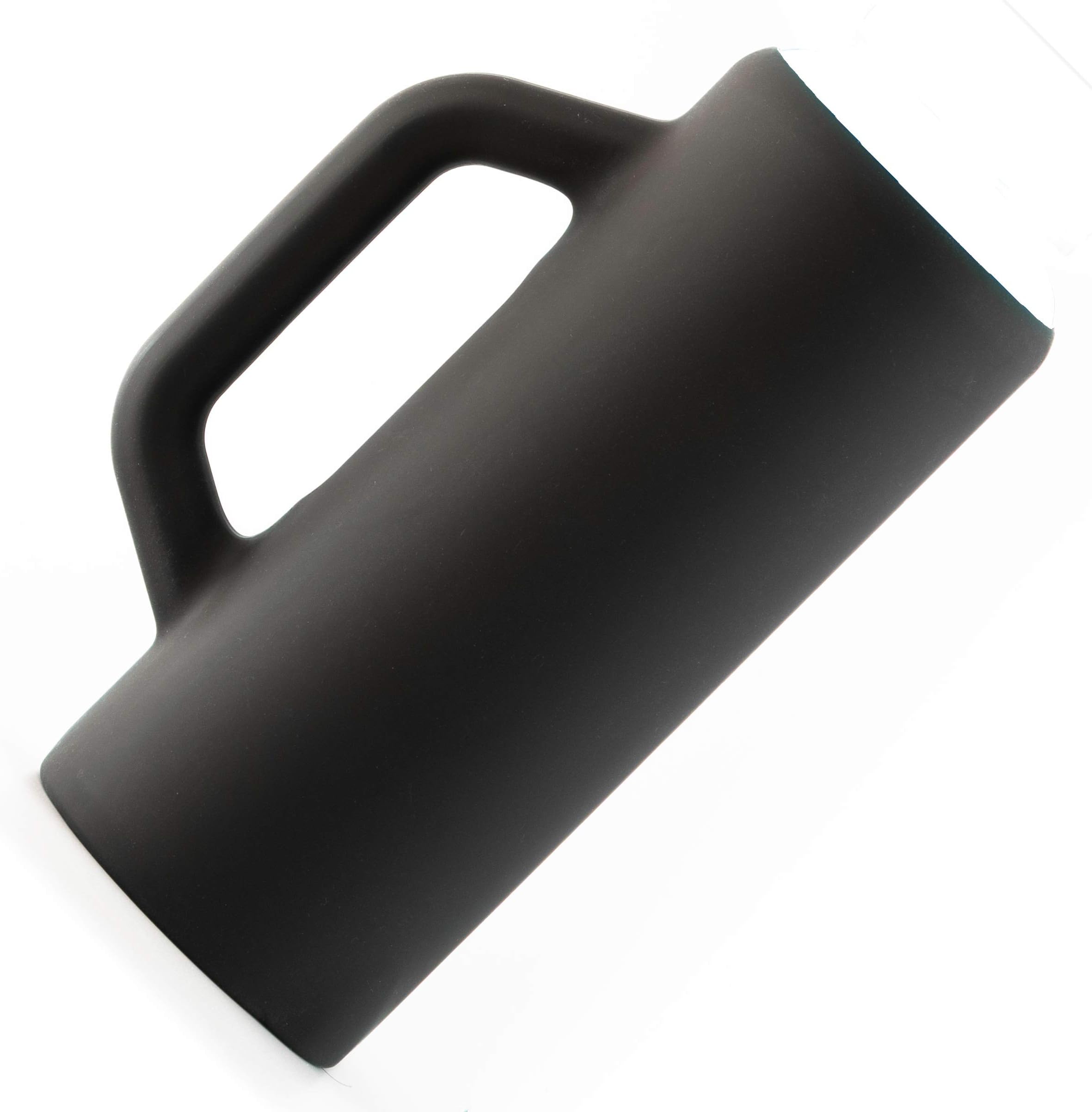 Grab & Go Handle Silicone Sleeve Cover Compatible with Hydro Flask, ThermoFlask, Takeya, Simple Modern & Other 40oz Insulated Water Bottles (Dark Grey, 40oz)