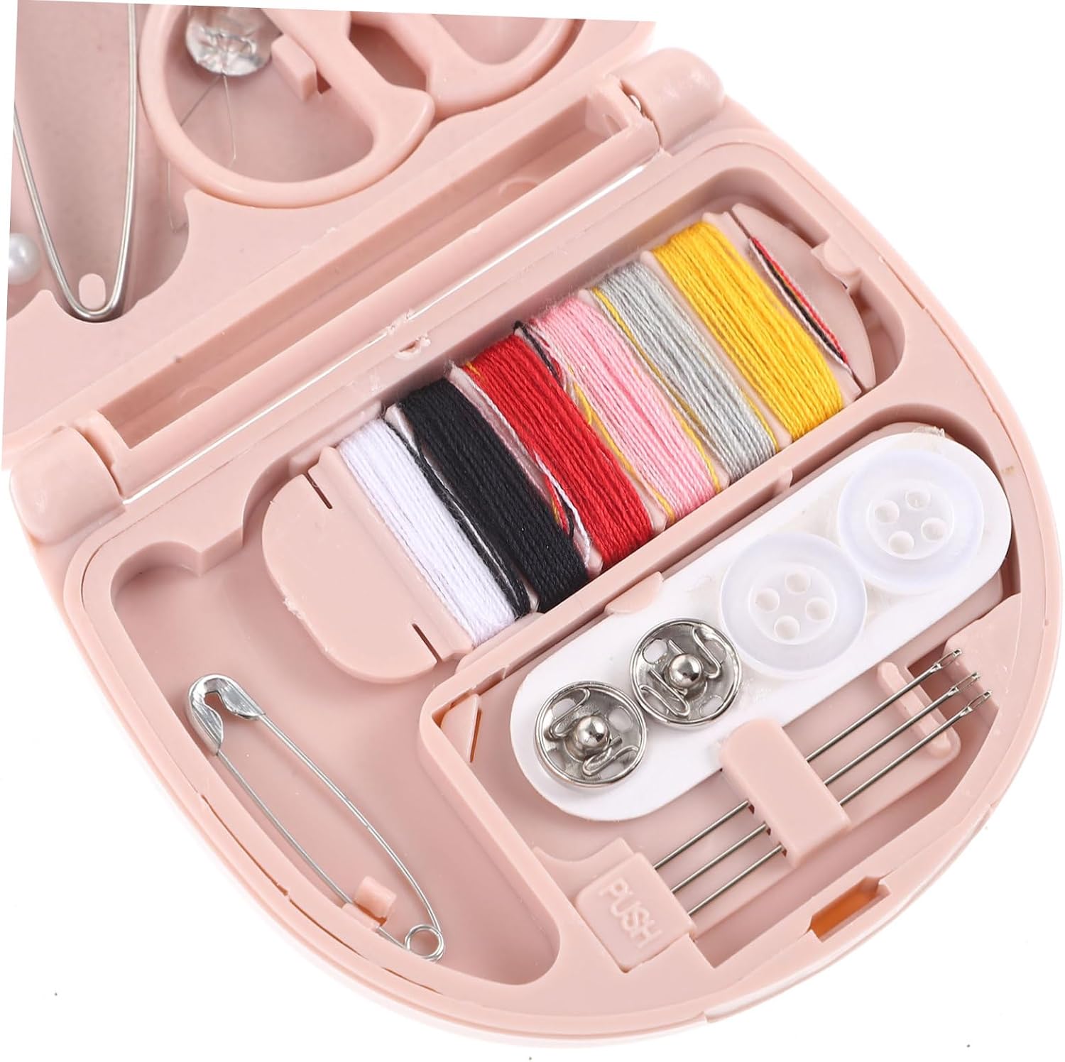 Hohopeti Mini Sewing Storage Box Travel Sewing Kit Thread and Needle Case for Purse Accessories