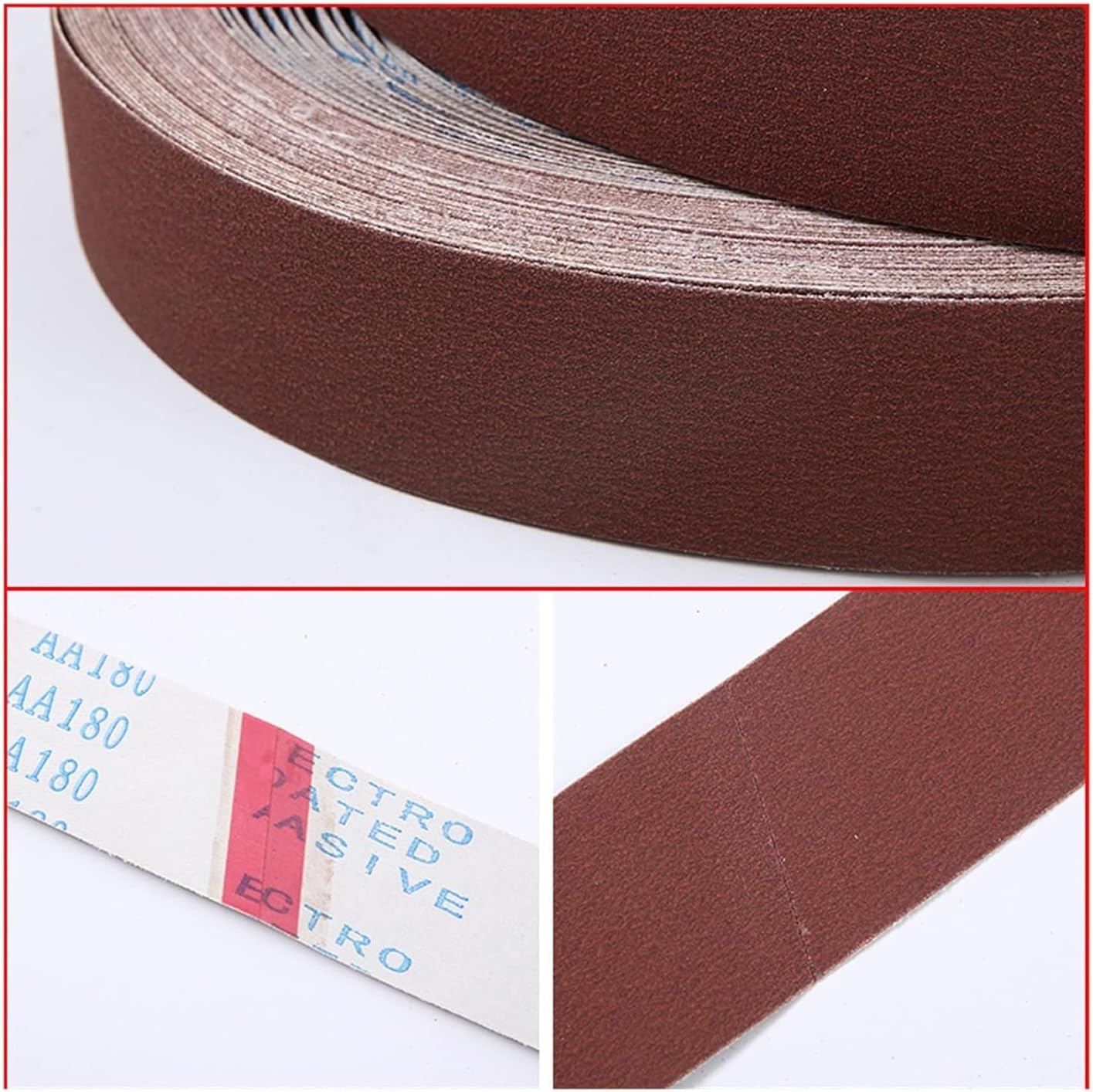 Sandpaper Sanding belts,sandblasting tools,5Pcs 50x2100mm Sanding Belt Polishing Metal 2100 * 50mm Abrasive Belt 2" Abrasive Band Wet Dry Dual-Use P60-320 Mix Pack.(Red,5PCS Grit 1000)