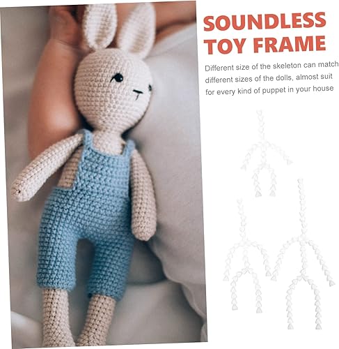 Miniatura 6 de EXCEART 30 piezas de muñeca de esqueleto silencioso DIY muñeca cuerpo juguetes para niña figura marco oso muñeca cuerpo juguete muñeca esqueleto