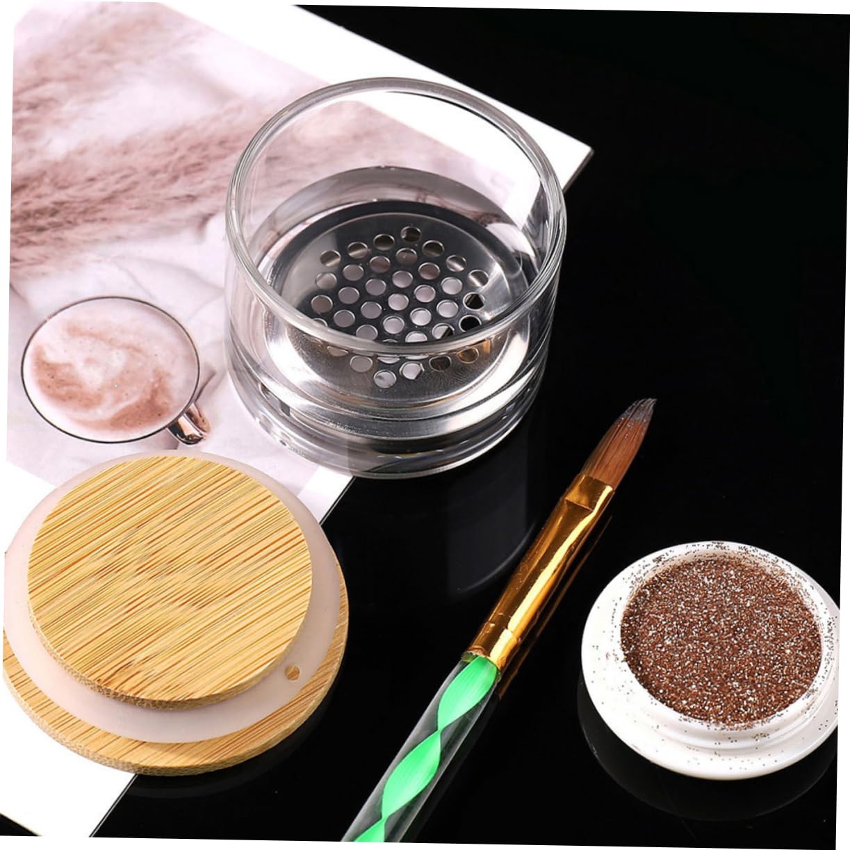 Healeved 8pezzi Ciotole Per Manicure Tazze Sostituibili Per Nail Art Strumento Per Unghie Per Estetiste e Appassionati Nail Art