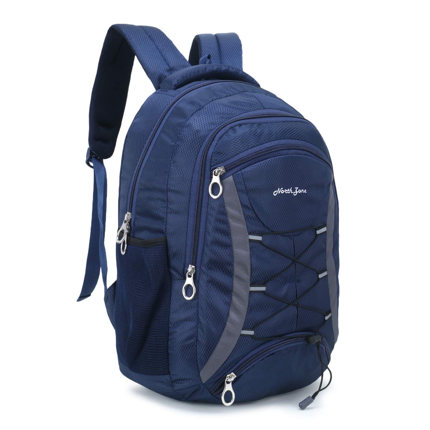30 Litres Casual Waterproof Laptop Backpack/Office Bag/School Bag/College Bag/Business Bag/Unisex Travel Backpack - Navy Blue - 15.6 Inch-image-28