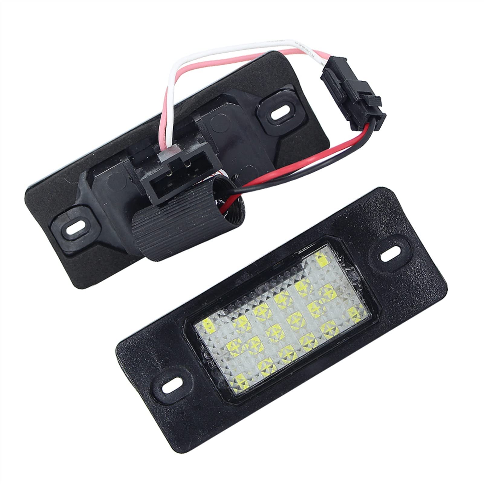 Lámpara para matrícula de remolque y luces blancas de 18 SMD para VW Golf 5 y Passat B5 6