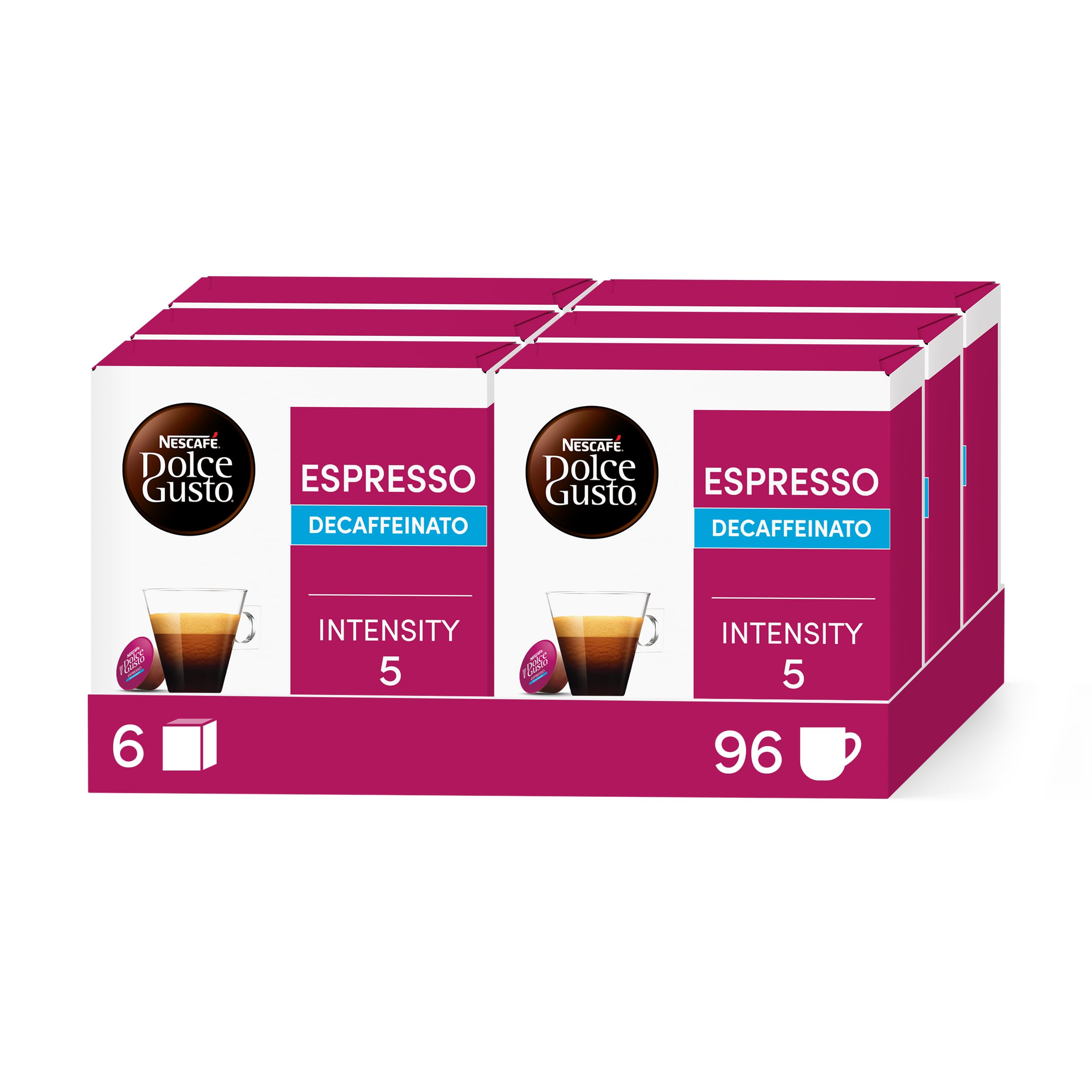 Dolce Gusto 5 Intensity Kapsułki z Kawą, Espresso Bezkofeinowe