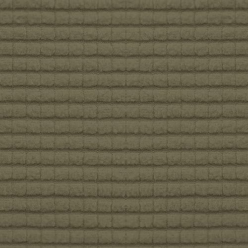 Vista 436 de Easy-Going - Funda elástica para sofá biplaza, 1 pieza, suave, con parte inferior elástica, protector para niños, tela jacquard de elastano y Gris