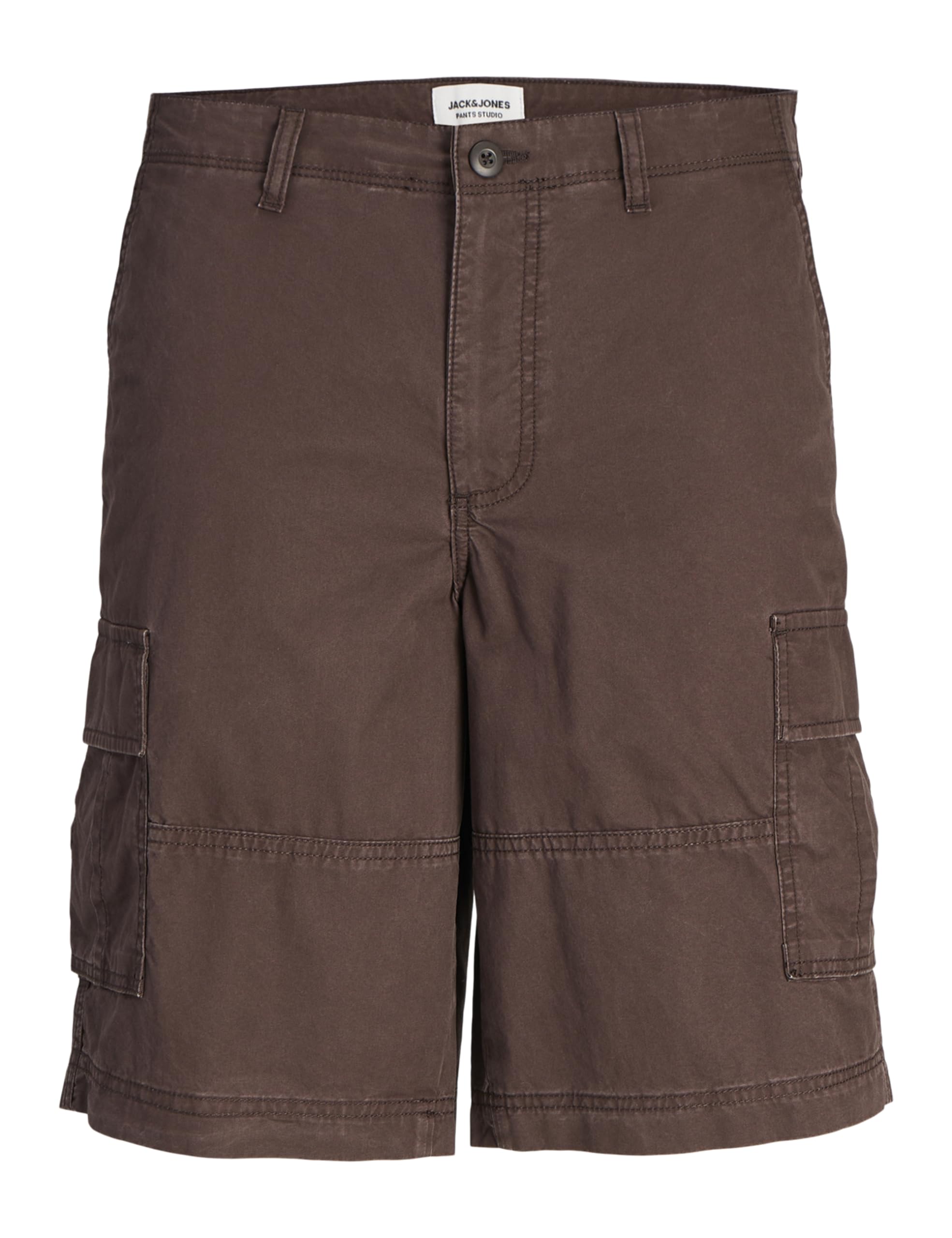 JACK & JONES Men's Jpstcole Jjcampaign Short Cargo Shorts, Seal Brown, S