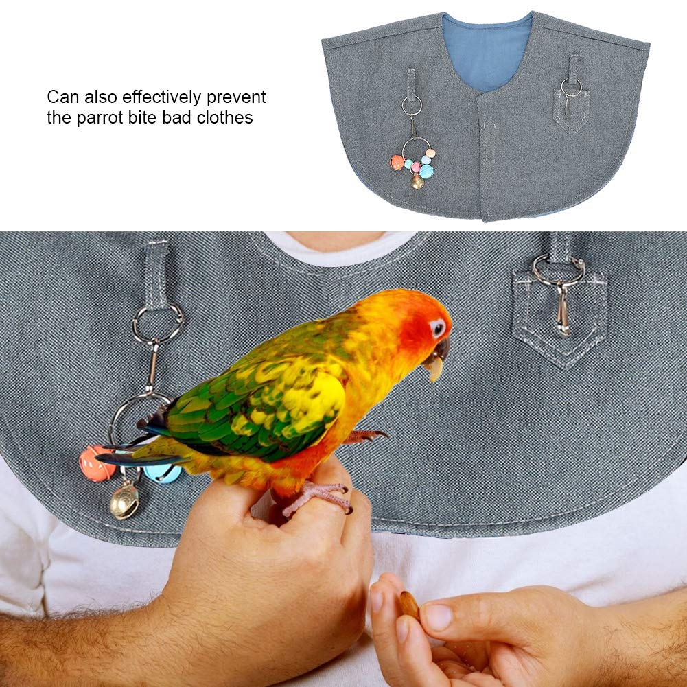 Pssopp Protector de Hombro para Loros Soporte Protector Tobillera antirrayas Hombrera para Mascotas Almohadilla para Loros Mantón para el Hombro