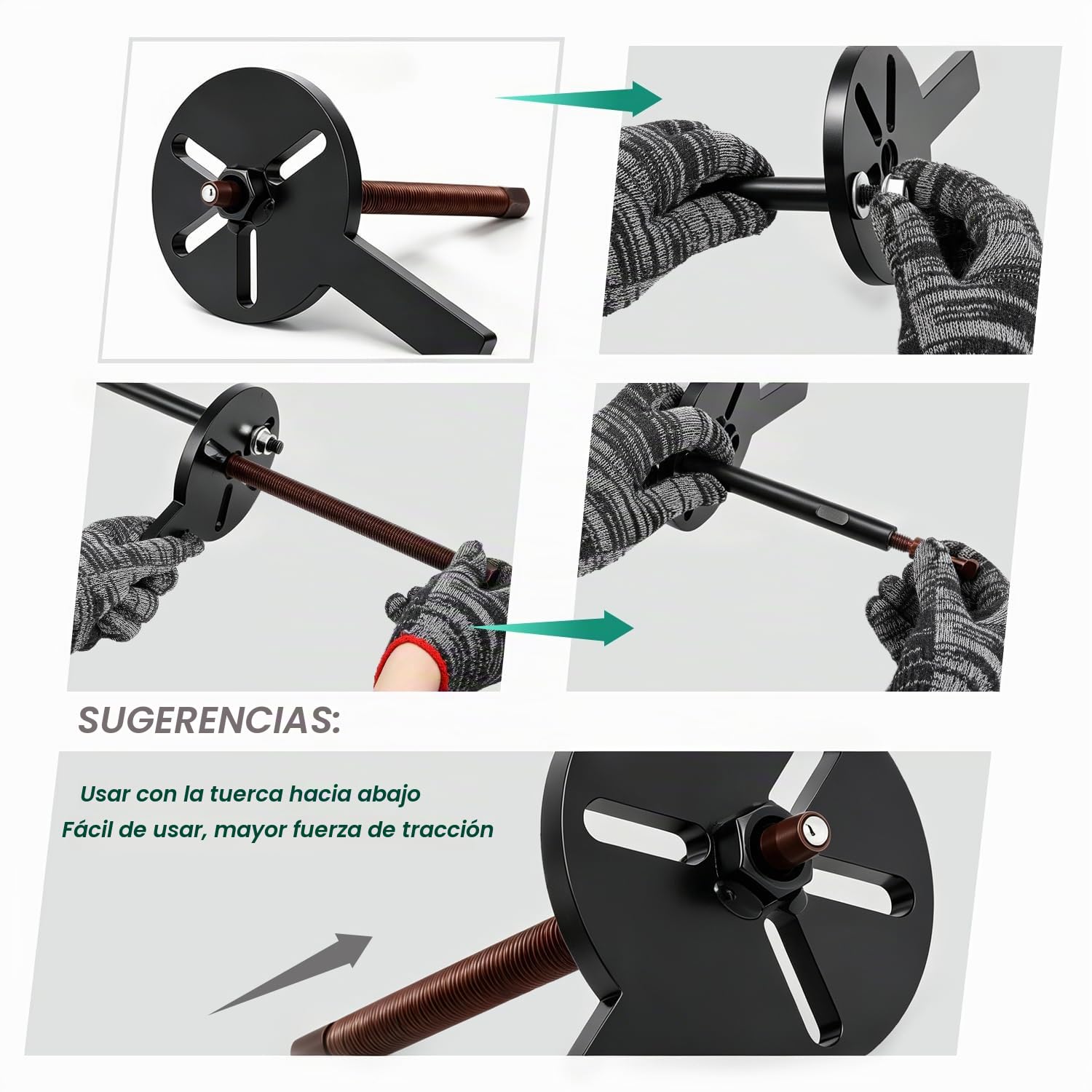 CGOLDENWALL 36 en 1 Extractor de Rodamientos Interno, 6 Juegos de Cabezas, 3-Barbilla Gancho, para Equipos Mecánicos/Cojinetes de Automóviles/Bicicletas
