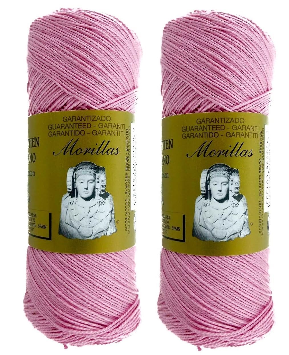 8 Gomitoli Di Cotone Perlato Egiziano Ne 5/2 Colore Rosa 37 - Per Uncinetto E Macramè - 2
