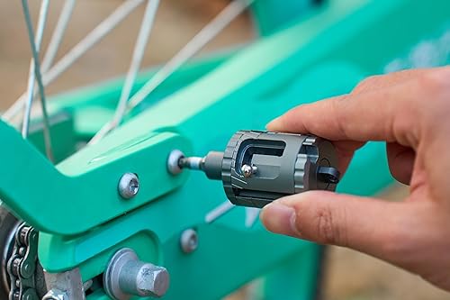 Miniatura 3 de Saker Herramienta de destornillador múltiple de titanio, todo en uno, multiherramienta con funciones modulares con extensión retráctil y opción de