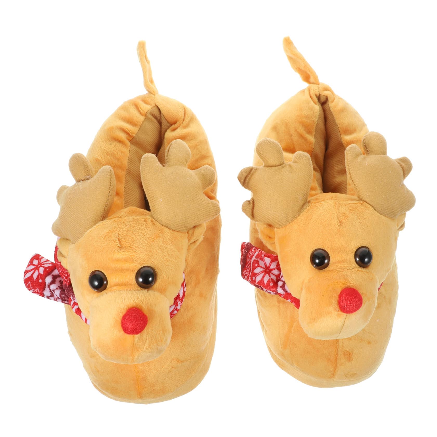 minkissy Ciabatte da Interno Natalizie Unisex Motivo Renna Pantofole Antiscivolo Calde in Peluche Taglia l 40-43 Comode per Casa e Hotel Adatte Autunno Inverno Colore Colore Casuale