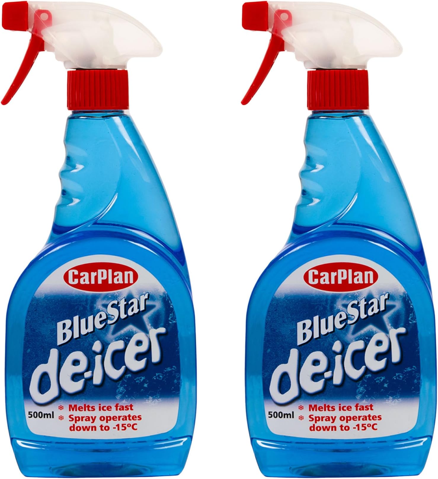 TDI501 Blue Star Winter De Icer Trigger Spray 500ml x 2