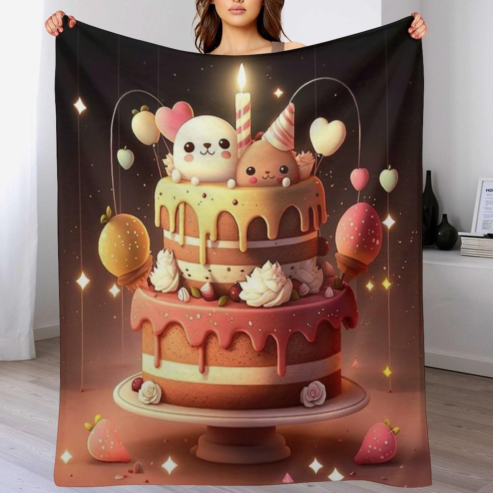 Couvre-lit Gâteau en Flannel Premium : L'Élégance Texturée du Salon